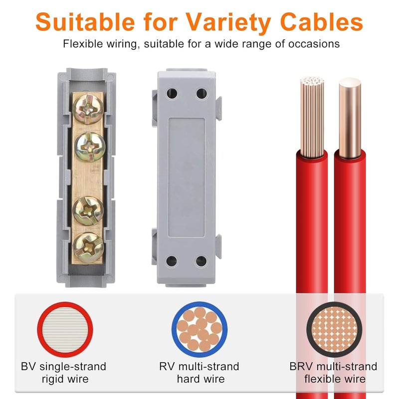 Linkstyle طقم موصلات الأسلاك 10 قطعة 10 AWG، طرف اتصال سريع 60A، طرف اتصال سريع للتوصيل - Image 5